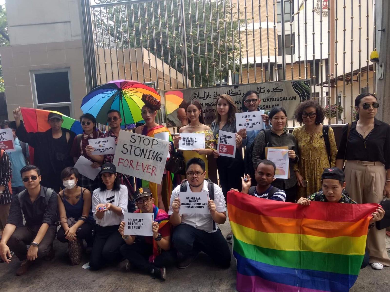 Bangkok’ta Brunei eylemi Kaos GL - LGBTİ+ Haber Portalı
